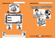 English worksheet: school broad cast model with Arabic translation