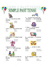 the simple past tense