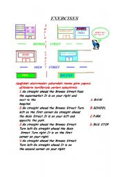 English Worksheet: How can I get to...? (Giving directions)