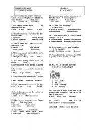 English Worksheet: 3RD EXAM FOR 8TH GRADE TURKISH STUDENTS 