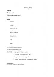 English worksheet: Learning the Basics of Shakespearean Sonnets