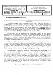 English Worksheet: English test