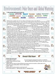 ENVIRONMENT (2/2)  Polar Bears and Global Warming   Reading + Activities with Answer Key - Upper Elementary/Lower Intermediate