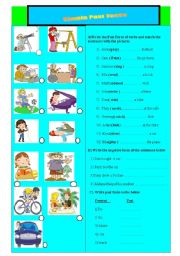 English Worksheet: Simple past tense 