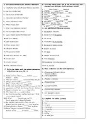 English Worksheet: present simple