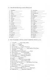 English worksheet: Worksheet