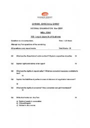 English worksheet: Lab 1