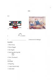English Worksheet: Babe an RT with Illustrations