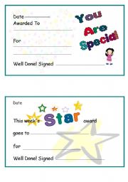 English Worksheet: Certificates