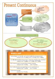 English Worksheet: Present Continuous - revision work