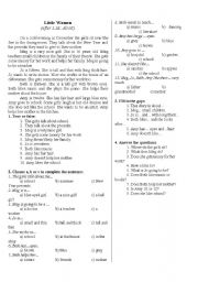 English Worksheet: Little women