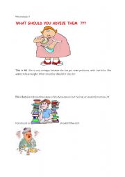 English Worksheet: Give advice