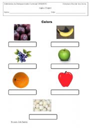 English Worksheet: Colours 1st and 2nd grade