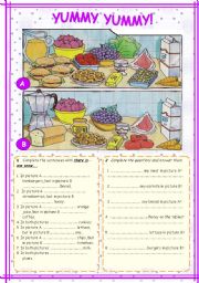 English Worksheet: COUNTABLES - UNCOUNTABLES