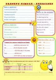 English Worksheet: Present Simple