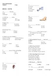 English Worksheet: worksheet for elementary 