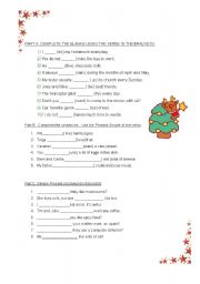 English Worksheet: simple present tense