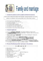 family and marriage