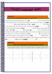 English Worksheet: useful language tasks 2