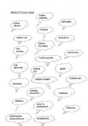 English Worksheet: THE YEAR 2010