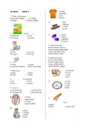 English Worksheet: 4th graders