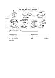 English worksheet: Ideas of questions for days of the week