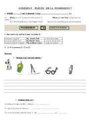 English Worksheet: PRL POSSESSION