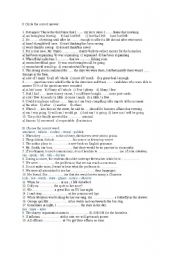 English Worksheet: Multiple choice
