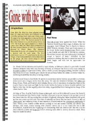 English Worksheet: gone with the wind part 4