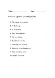English Worksheet: nouns