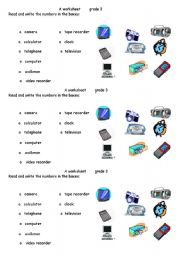 English Worksheet: machines