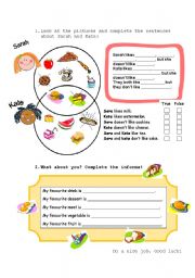 English Worksheet: 4th grade Evaluation (part 2)