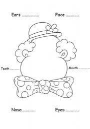 HUMAN BODY -BODY PARTS - PARTS OF THE BODY - 1 face,5 shoulder,9 forearm,13  waist