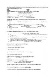 English Worksheet: exam