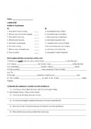 English Worksheet: conditional type 2