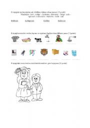 English Worksheet: revision for 4th grade part 2