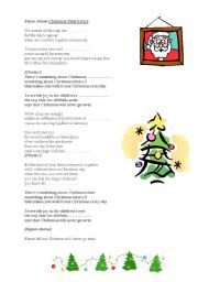 English worksheet: Bryan Adams Christmas time...