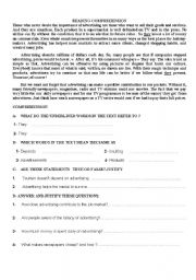 English Worksheet: Advertising