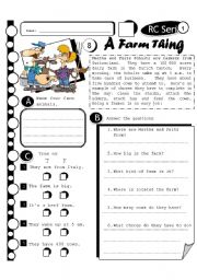 RC Series 08 - A Farm Thing (Fully Editable + Answer key)