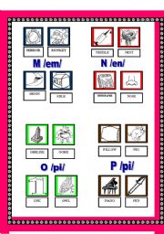 English worksheet: THE ALPHABET 2  (4 pages)