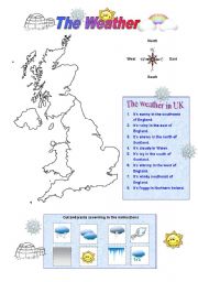 English Worksheet: THE WEATHER (3/6)