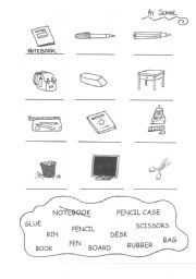 English Worksheet: At school