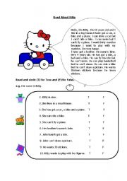 English Worksheet: Reading for specific information - True / False