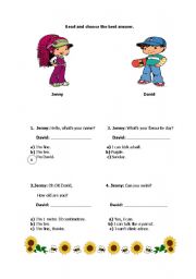 English worksheet: Starters Reading