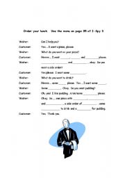 English Worksheet: Restaurant Roleplay