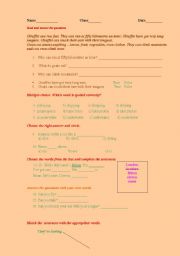 English worksheet: Progress test 