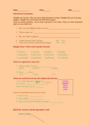 English Worksheet: Progress test 