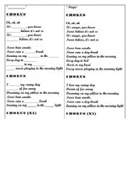 English worksheet: MAGIC