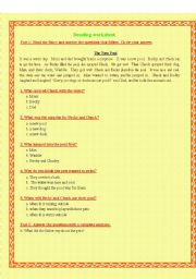 English worksheet: worksheet