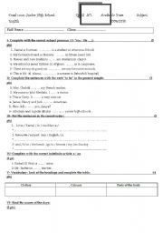 English Worksheet: QUIZ  FOR beginners 